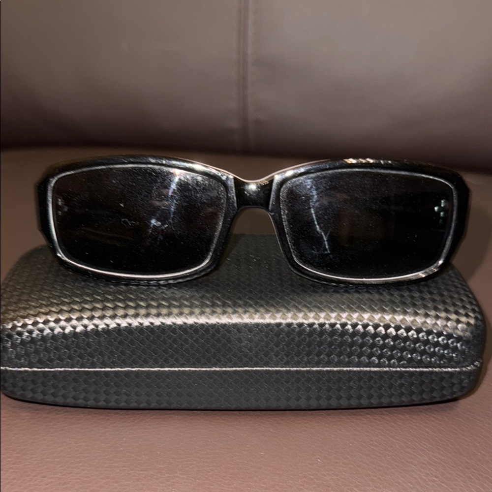 Stylish Black Sunglasses with Case by Coco Song